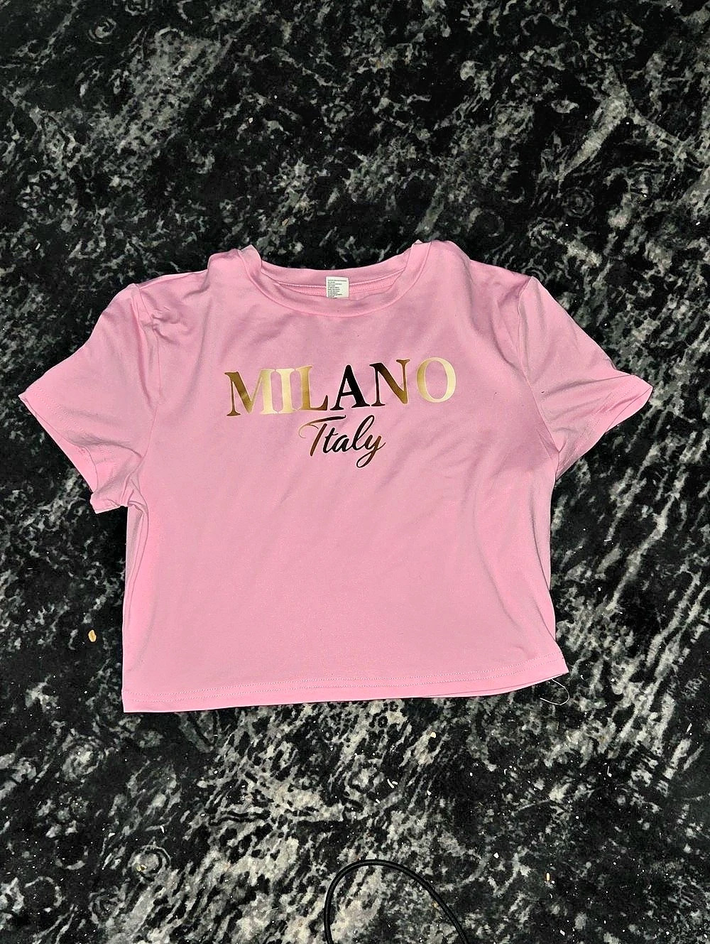 NWT Pink CROP TSHIRT M15